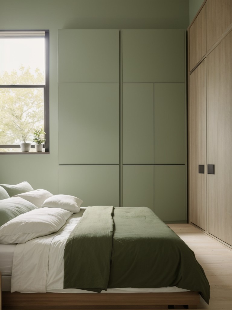 Zen Retreat: Explore Green Decor for a Serene Apartment Bedroom