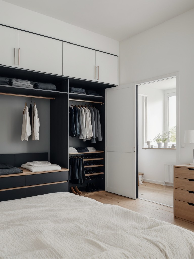 Stylish Scandinavian Apartment: Streamlined Storage, Ultimate Comfort.