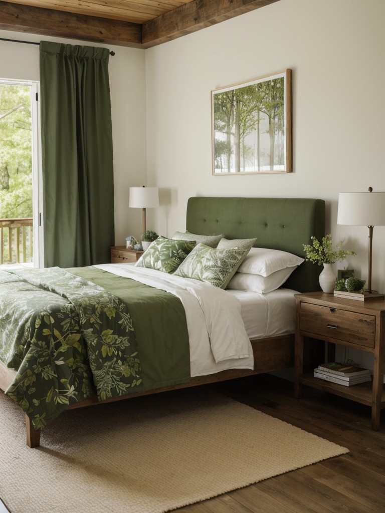 Nature-Inspired Retreat: Bring the Outdoors In with Green Accents!