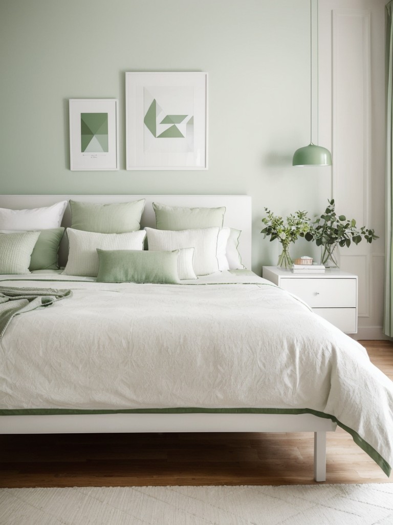 Scandi Vibes: Minimalist Green Bedroom Décor Ideas!