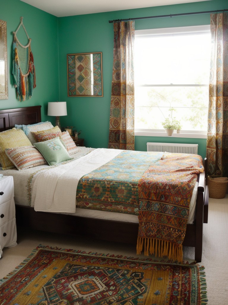 Boho Chic: Brighten Your Apartment with Green Bedroom Décor!