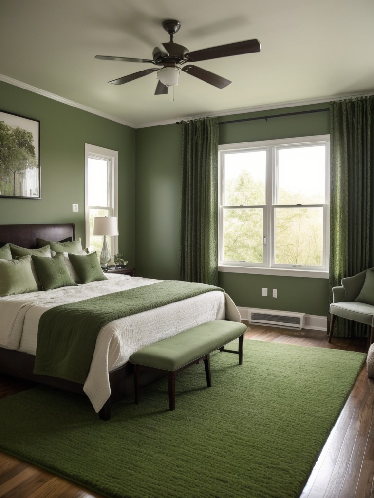 Cozy & Stylish: Green Bedroom Décor Ideas for an Inviting Space!