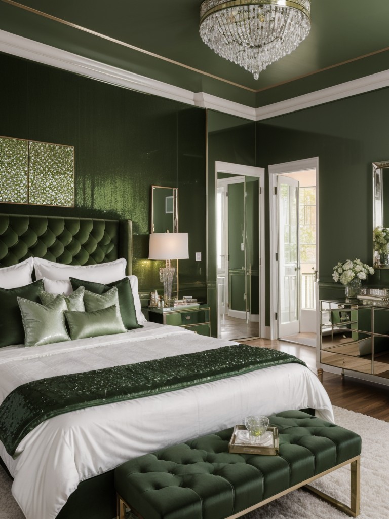 Green Dream: Stylish Apartment Bedroom Décor Ideas!