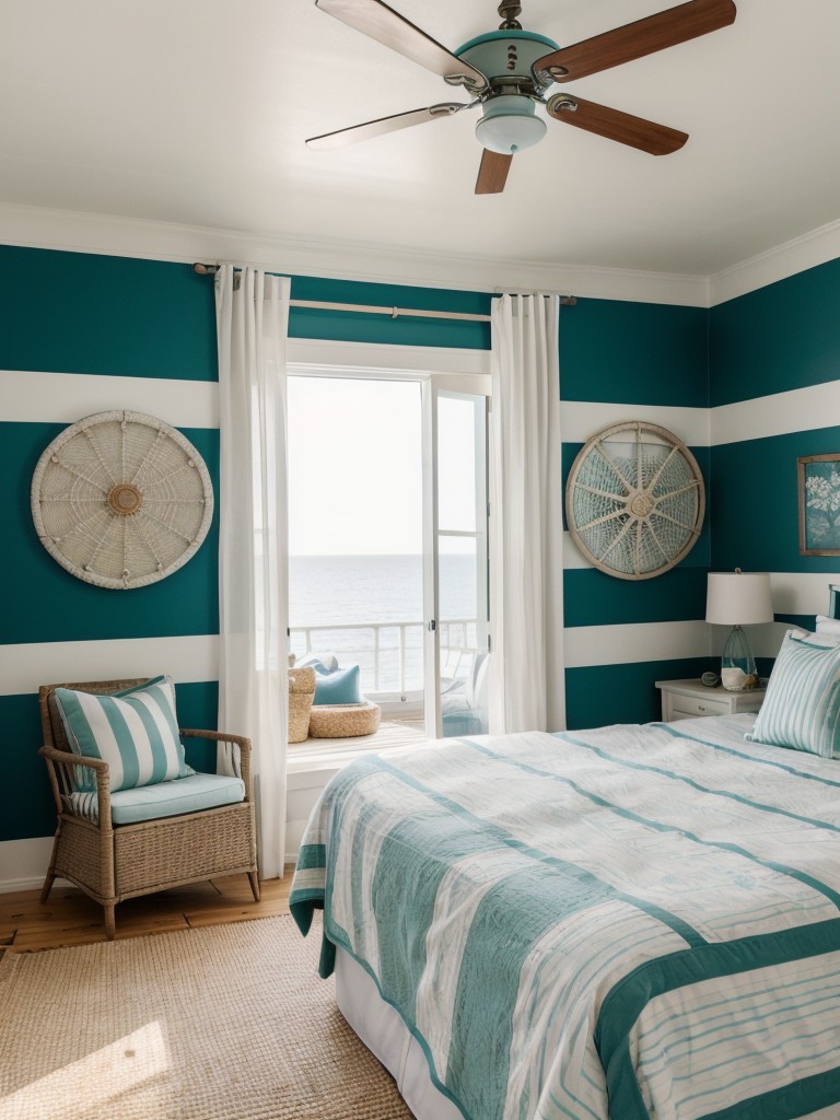 Coastal Bliss: Create a Peaceful Oasis with Nautical Bedroom Decor!