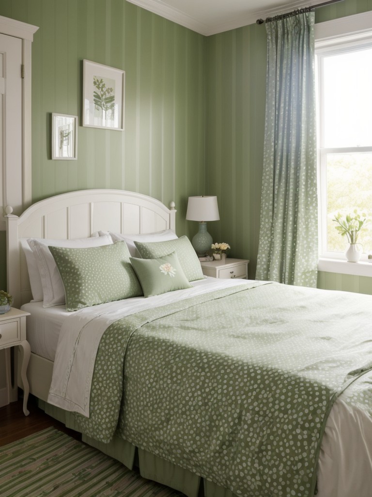 Green Bedroom Magic: Refreshing Ideas for a Relaxing Apartment Haven!