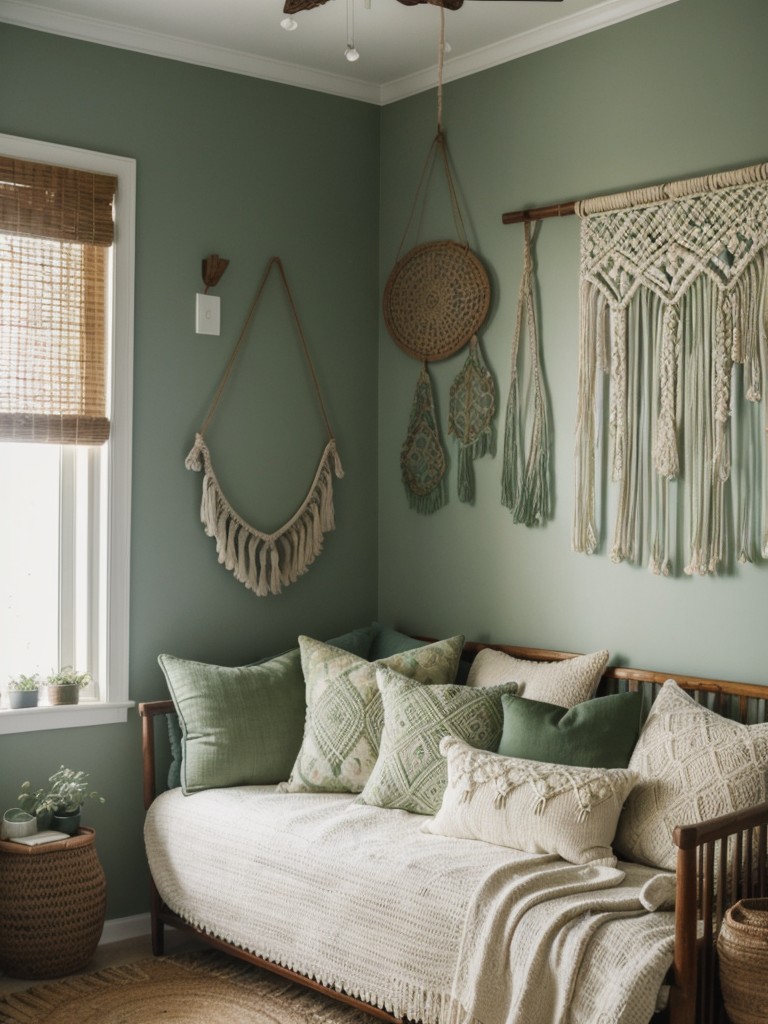 Boho Paradise: Transform Your Apartment into a Green Bedroom Oasis!