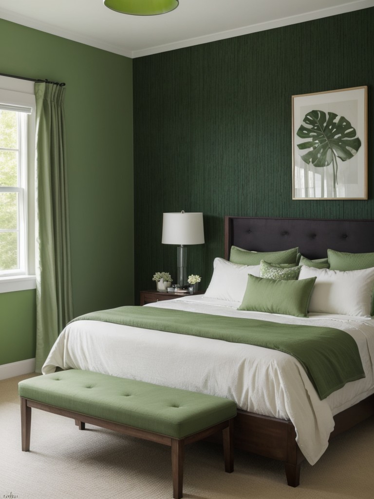 Green Bedroom Bliss: Nature-Inspired Decor Ideas for a Relaxing Haven!