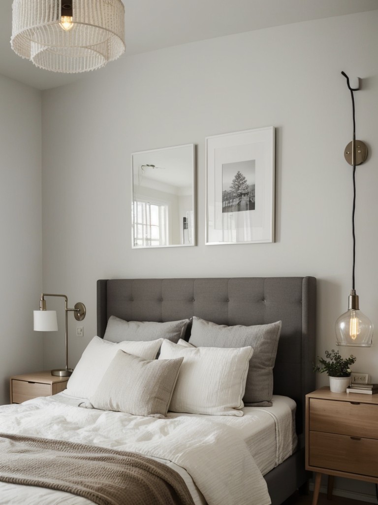 Affordable Scandinavian Bedroom Decor: Illuminate with Stylish Lighting