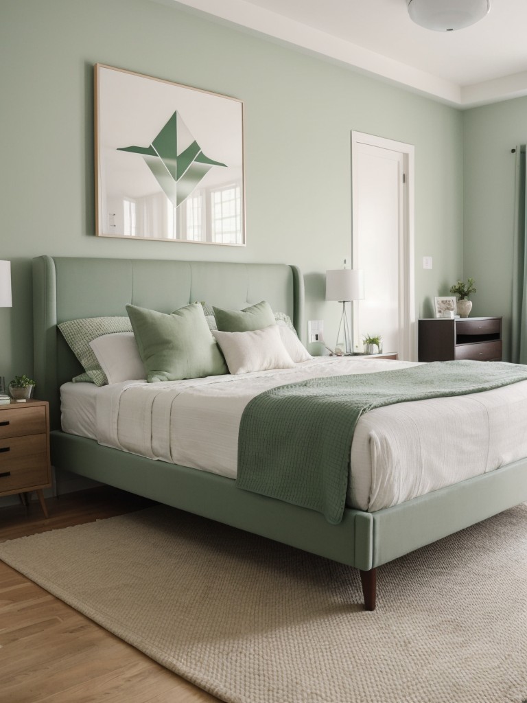 Revamp Your Apartment with Fresh Green Bedroom Décor!