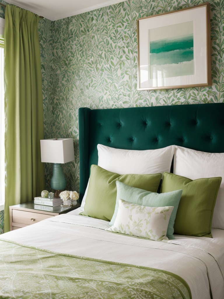 Revamp Your Apartment with Energizing Green Bedroom Décor!