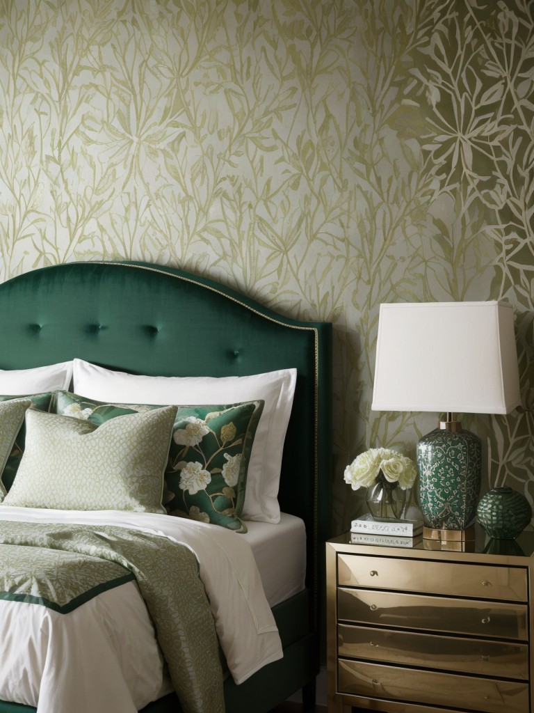 Green Up Your Apartment with Stunning Bedroom Wallpaper!