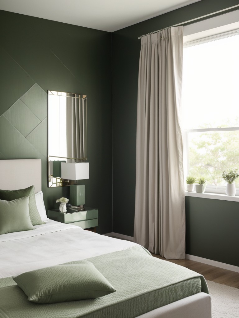 Stylish Green Apartment Bedroom Ideas: Embrace Geometric Patterns & Minimalist Flair