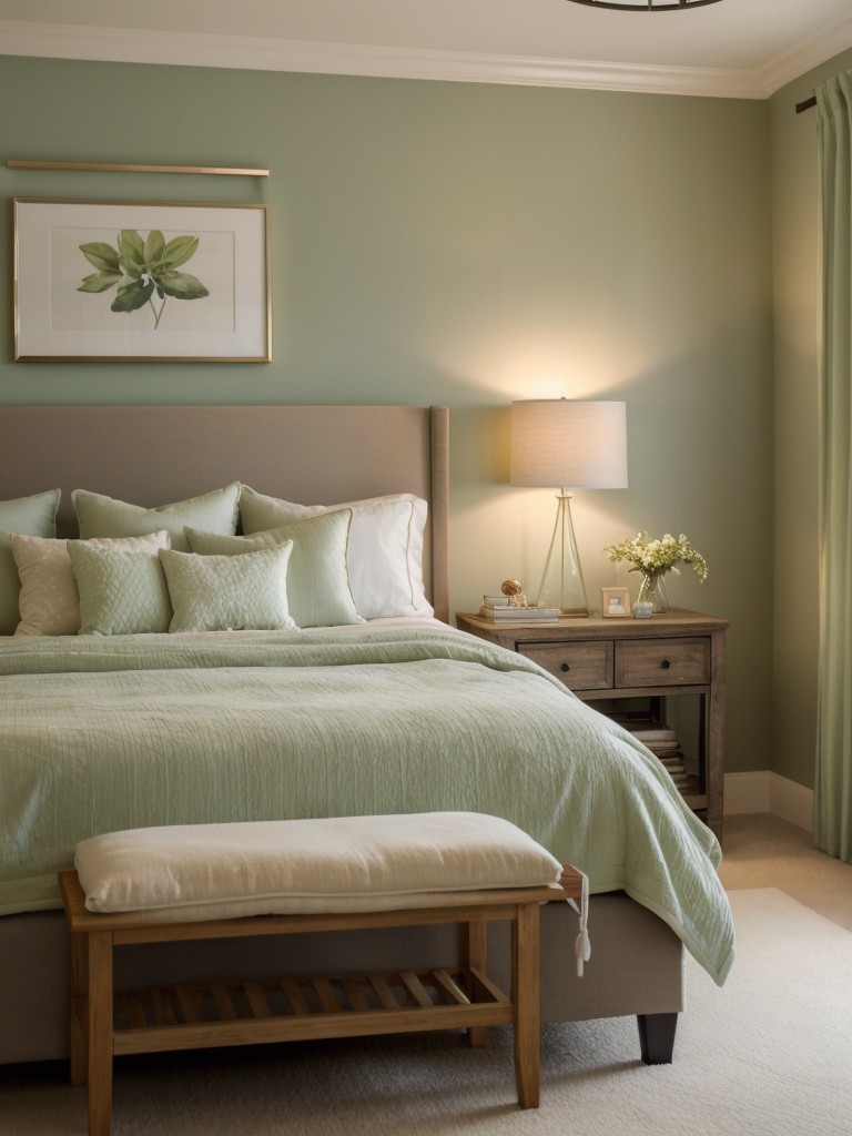 Create a Relaxing Retreat: Green Bedroom Décor & Cozy Lighting Ideas!