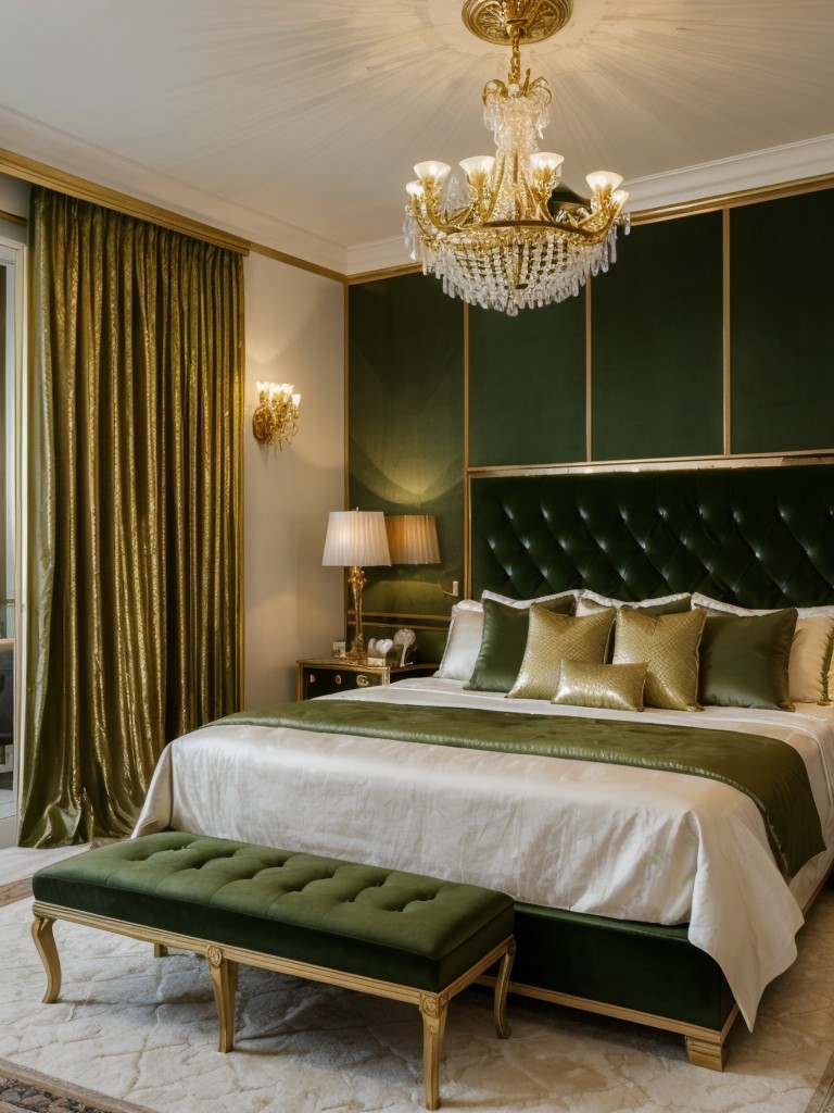 Glam Up Your Bedroom: Luxe Green Décor Ideas for a Natural Escape!