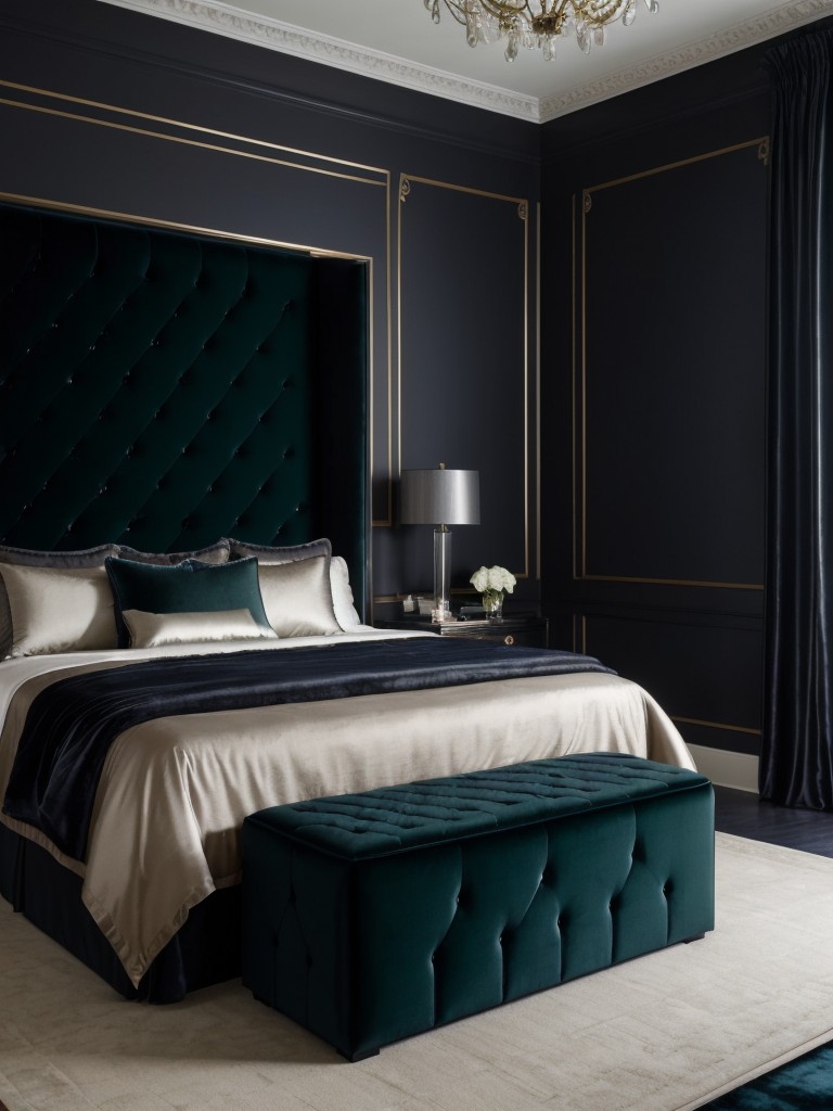 Green Glam: Luxe Bedroom Décor with Nature-Inspired Charm!