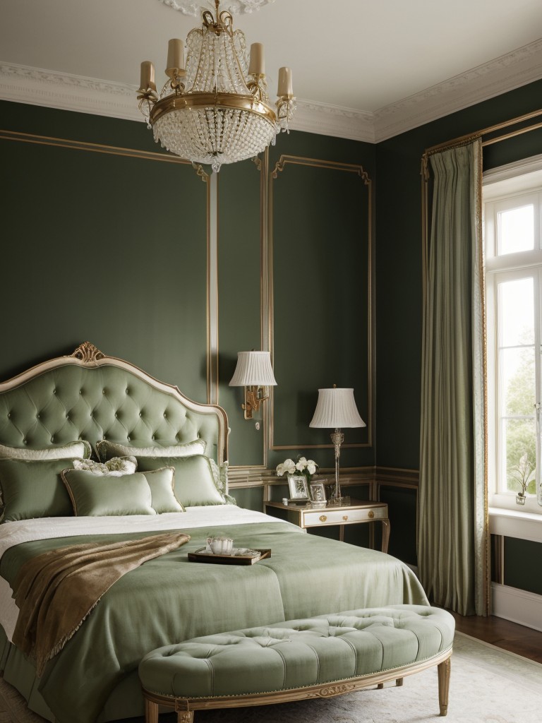 Escape to Luxury: Green Bedroom Décor Ideas for a Glamorous Retreat!