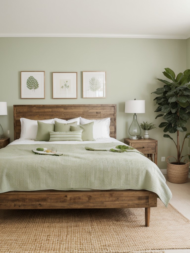 Green Bedroom Bliss: Revitalize with Natural Elements for a Peaceful Sleep!