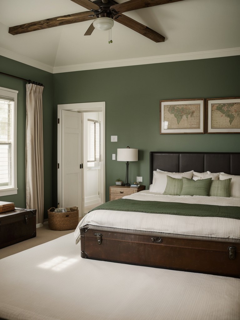 Green Bedroom: Escape to a Peaceful Oasis!