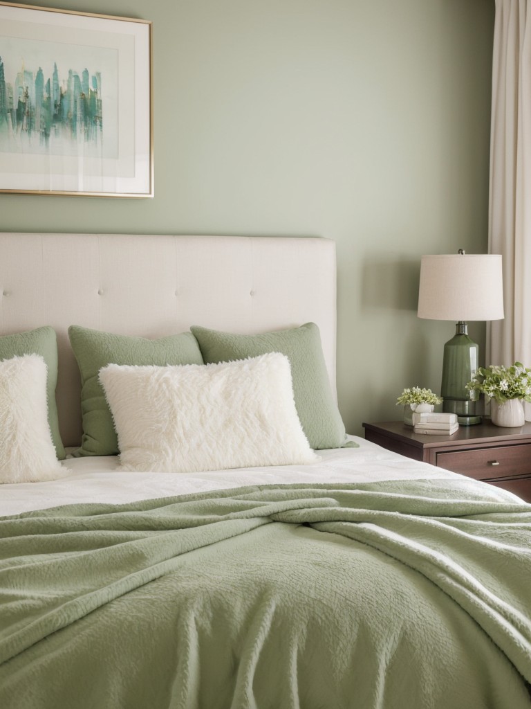 Cozy Apartment Vibes: Green Bedroom Décor Ideas for a Fresh and Inviting Space!