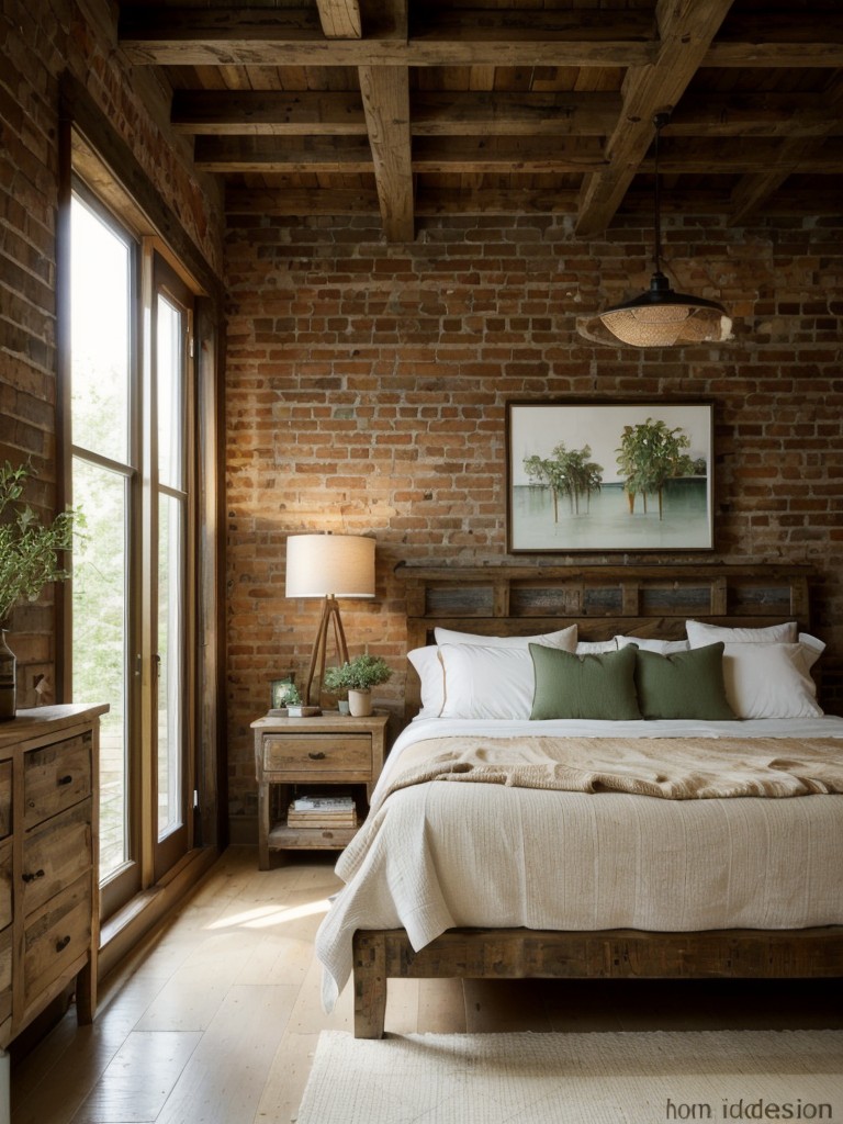 Cozy Rustic Vibes: Bring Nature Indoors with Reclaimed Wood and Earthy Tones!