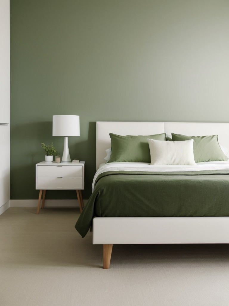 Minimalist Green Bedroom: Elevate Your Space with Fresh Décor!