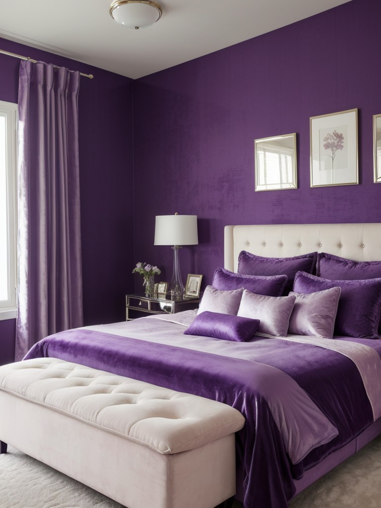 Velvet Ecstasy: Luxuriate in a Dreamy Purple Bedroom