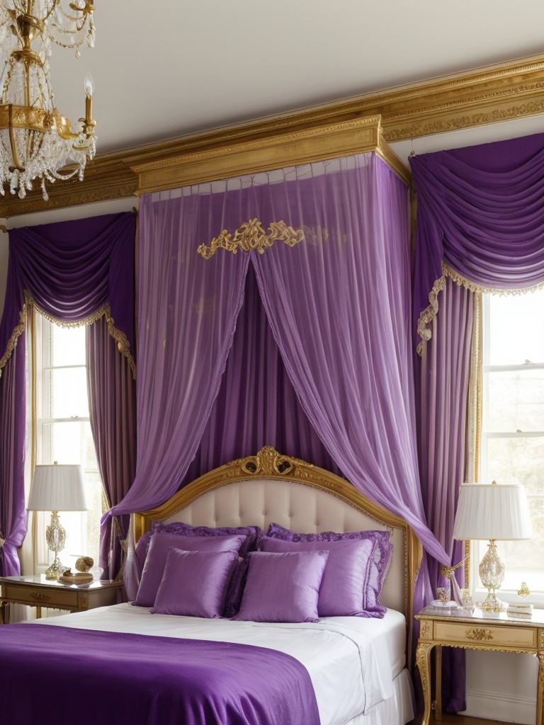 Luxurious Purple Bedroom Inspiration for Your Apartment