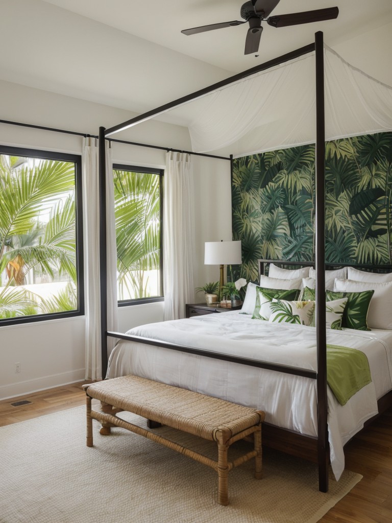 Tropical Oasis: Create a Luxurious Palm Leaf Bedroom