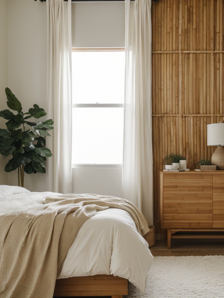 Chic Apartment Bedrooms: Embrace Tranquility with Natural Accents