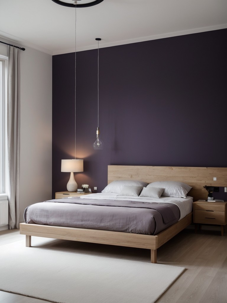 Create a Luxe Scandinavian Bedroom with Purple Decor