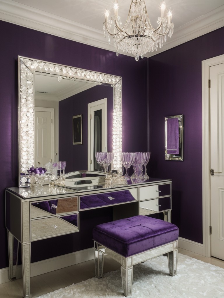 Chic Apartment Vibes: Create a Glam Purple Bedroom!