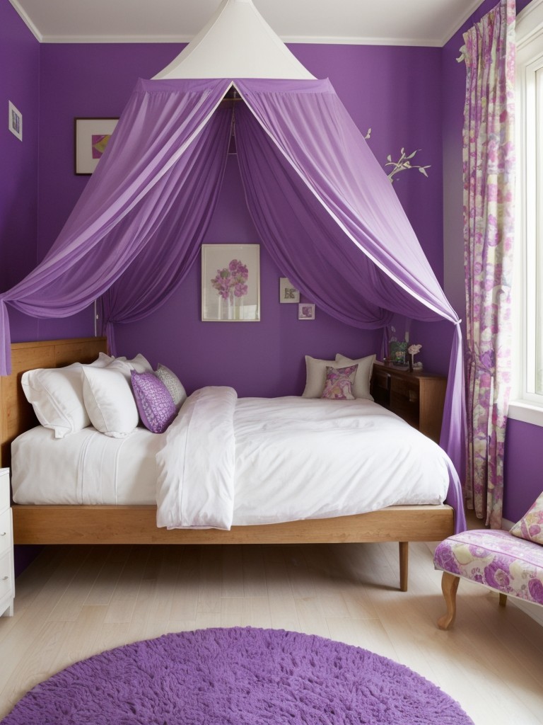 Whimsical Purple Bedroom Inspiration: Playful Decor Ideas!