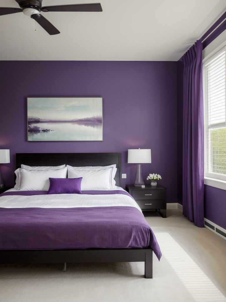 Zen Purple Bedroom: Serene Feng Shui Inspiration