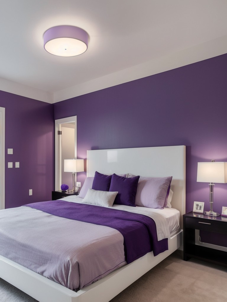 Cozy Purple Bedroom: Modern Minimalism Done Right!