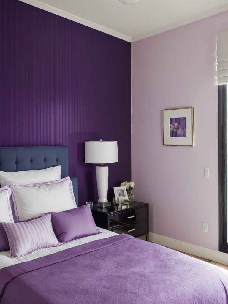 Chic Bedroom Makeover: Add Depth with Purple Hues!