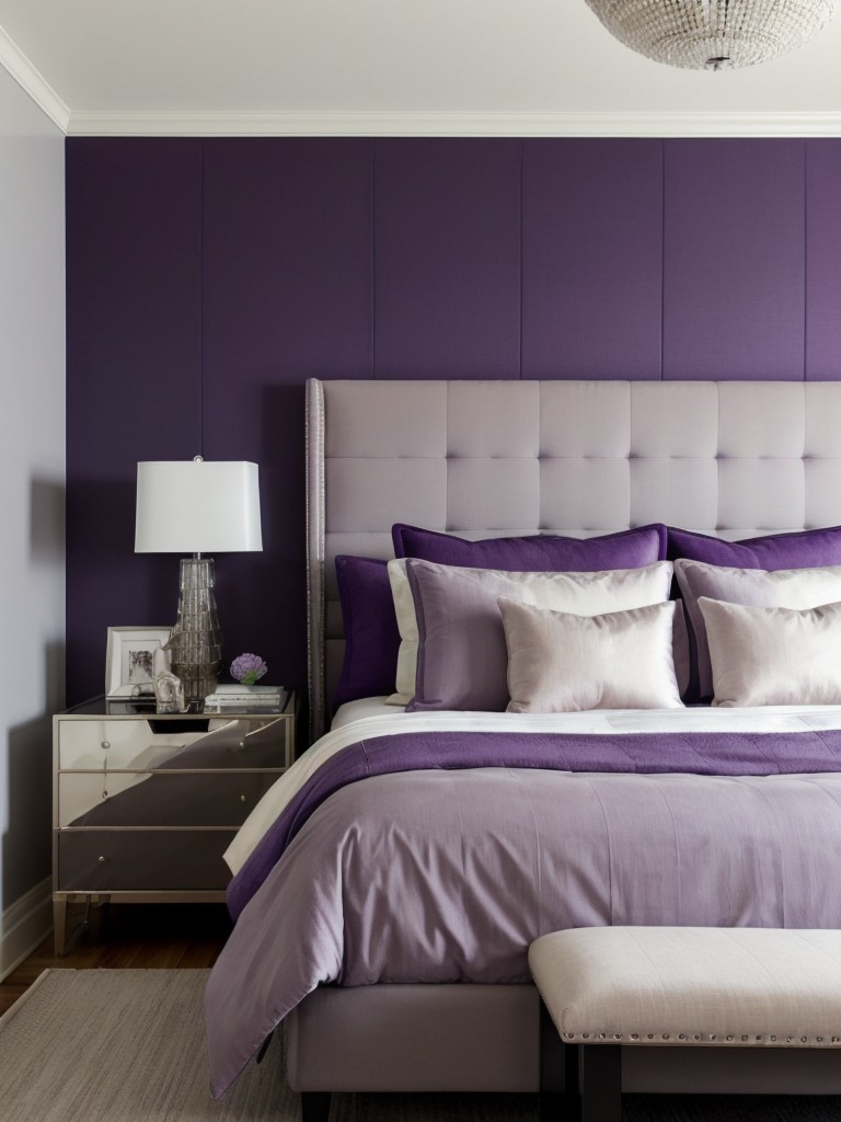 Purple & Gray: Stunning, Serene Apartment Bedroom Designs