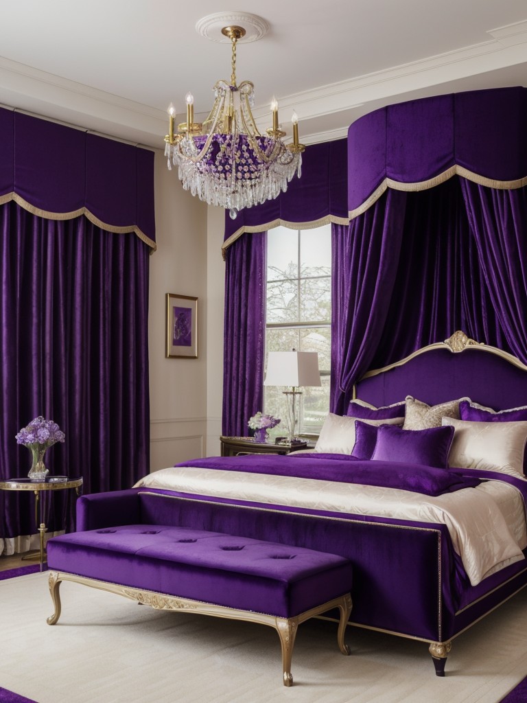 Luxe Purple Bedroom Ideas: Velvet, Plush, and Amethyst Chic