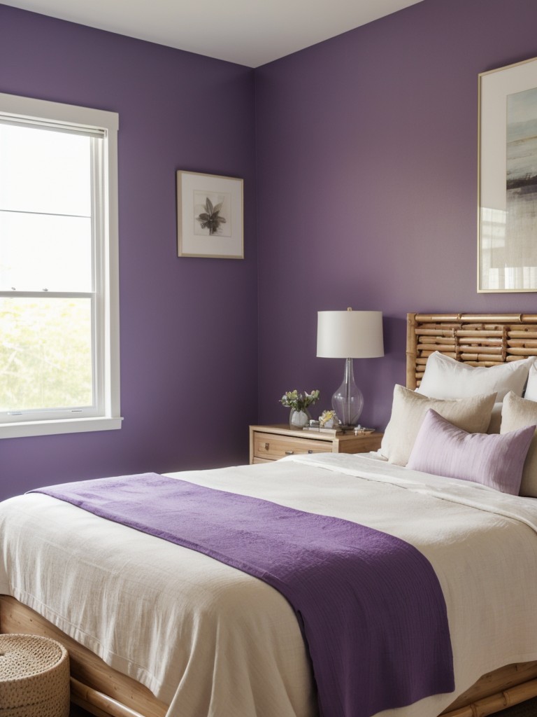 Elevate Your Apartment with Purple Bedroom Decor!