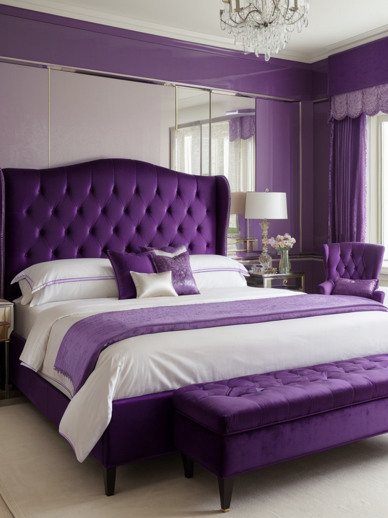 Purple Dream: Luxurious Bedroom Makeover Ideas