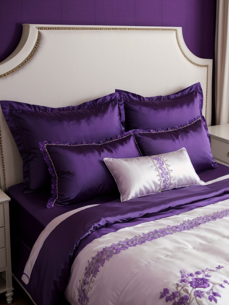 Luxurious Purple Bedroom Decor for an Enchanting Oasis.