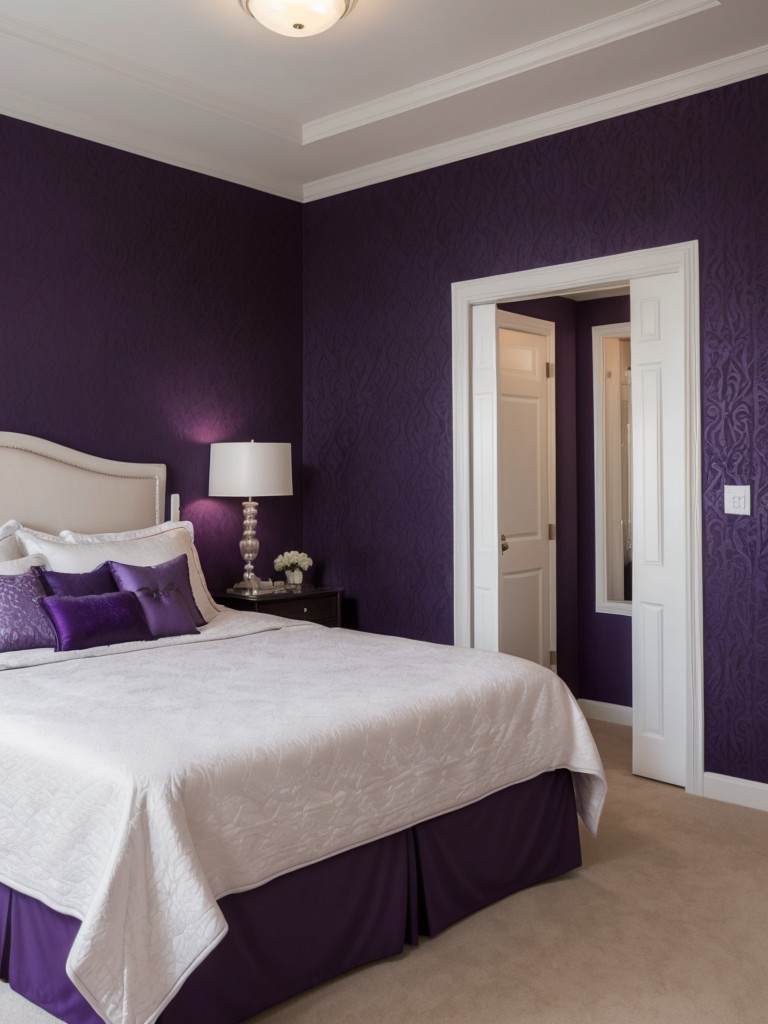 Transform Your Bedroom with Chic Purple Decor