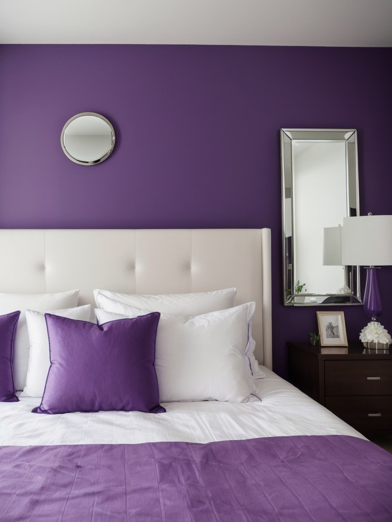 Mirror Magic: Maximize your apartment's space and light with stylish bedroom decor.