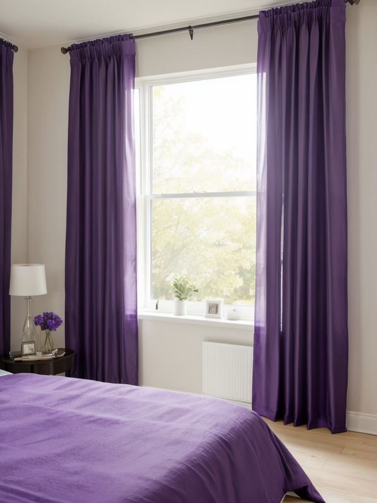 Cozy Chic: Gorgeous Apartment Bedroom with Floor-Length Curtains