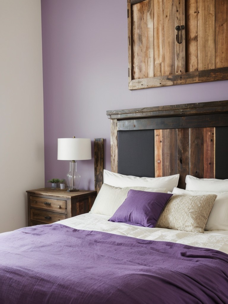 DIY Apartment Bliss:  Stylish Purple Bedroom Decor Ideas