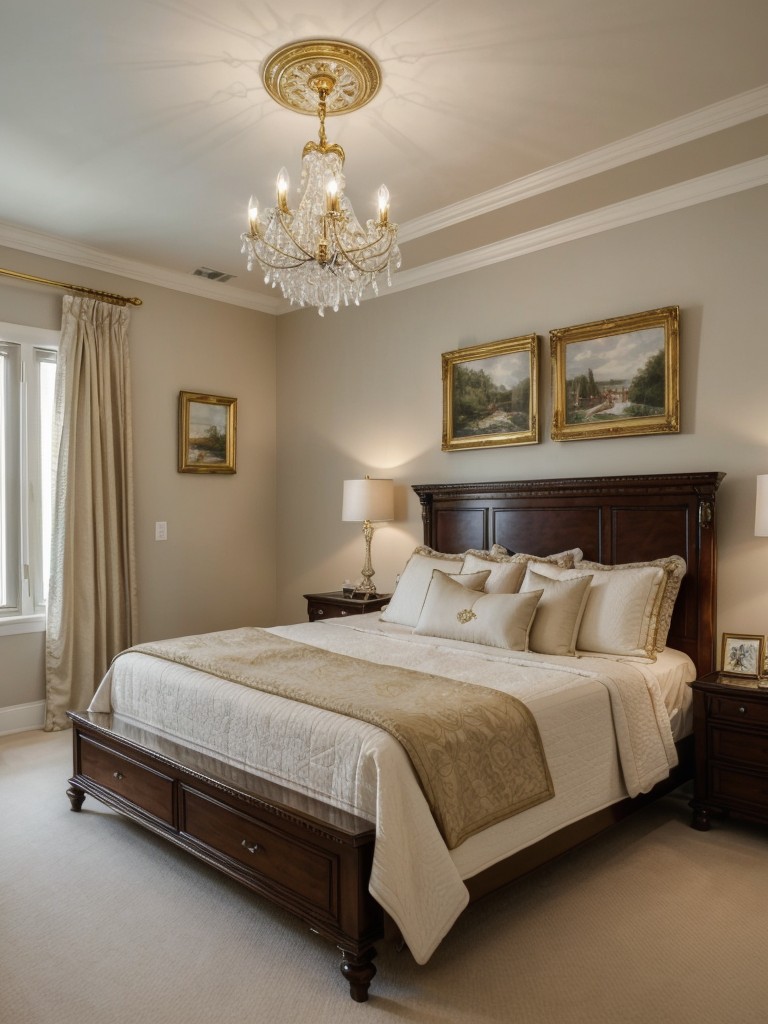 Cozy Traditional Bedroom Decor: Sophisticated Accents for a Stylish Ambiance!