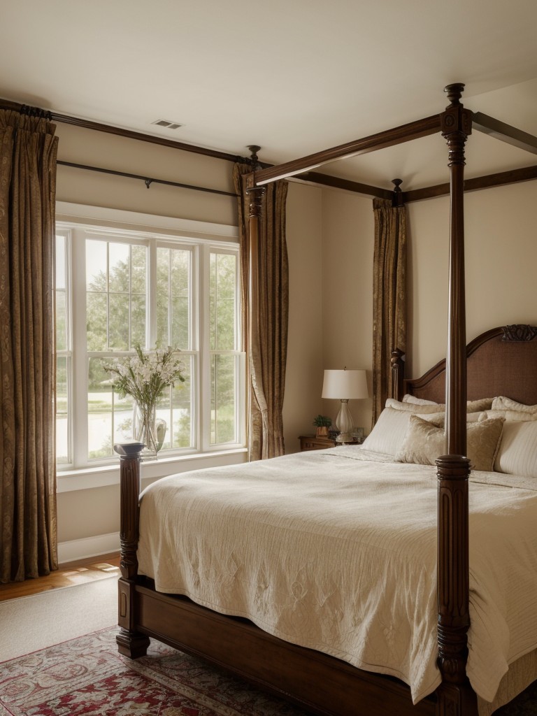 Create a Traditional Dream Bedroom with Luxurious Drapes!