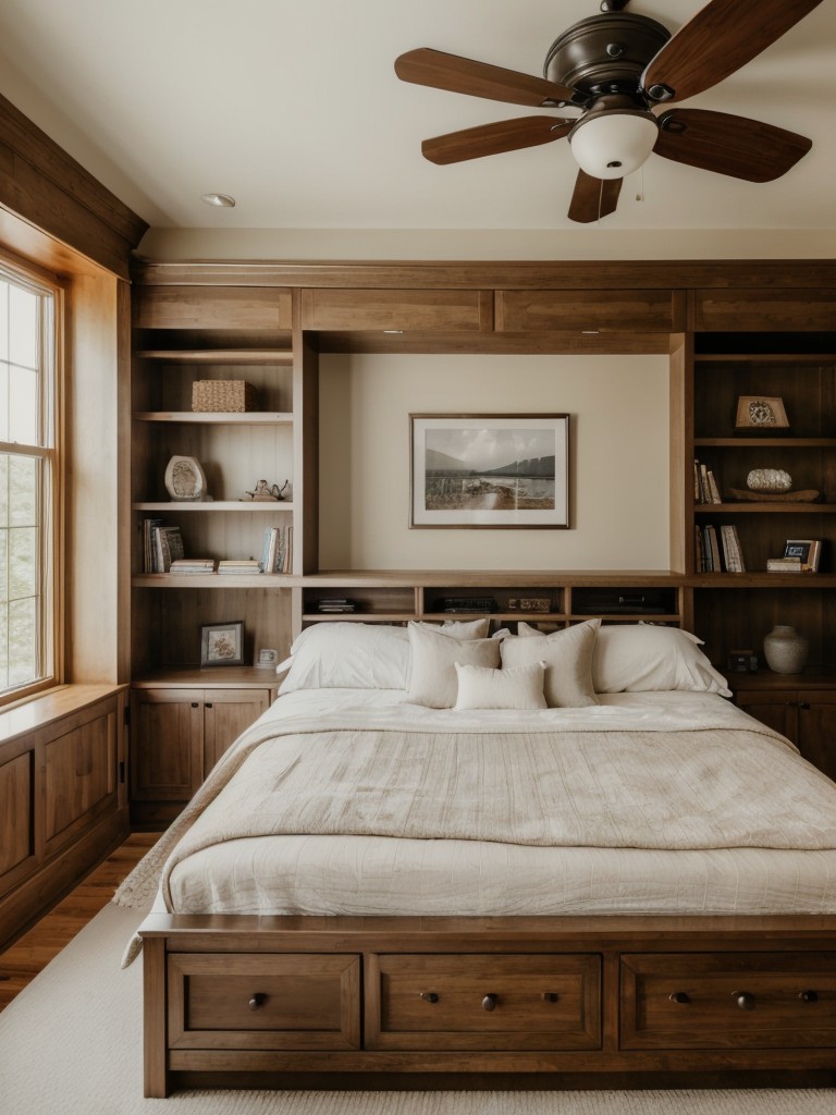 Cozy Bedroom Vibes: Custom Bookshelves & Window Seat Ideas!