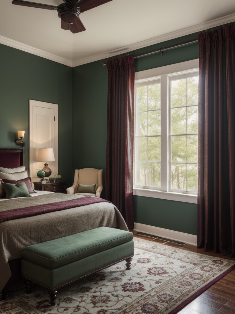 Create a Luxurious Traditional Bedroom with Stunning Color Accents!