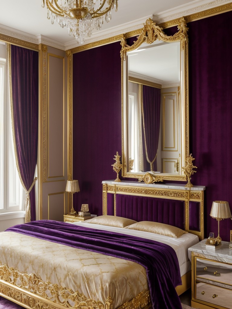 Opulent Apartment Vibes: Luxurious Purple Bedroom Ideas