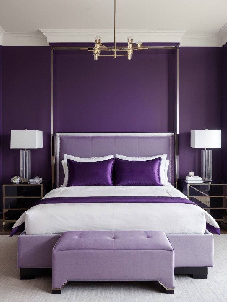 Regal Purple: Sleek & Contemporary Apartment Inspiration